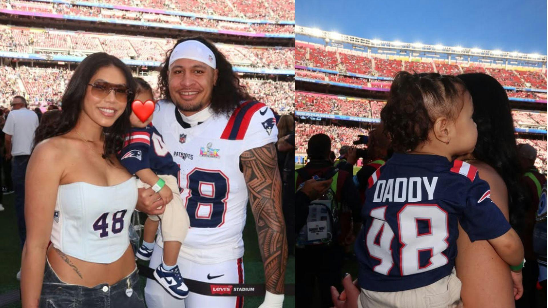 Kalei Mau cheers on husband Jahlani Tavai in Super Bowl LX action
